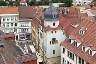 Blick vom Rathausturm auf die Innenstadt