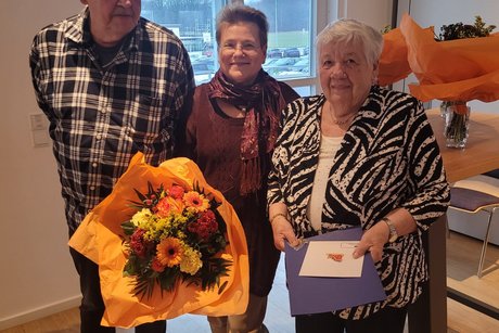 unde Schl&auml;fer umrahmt von Andreas Molsberger und Regina Kuschka