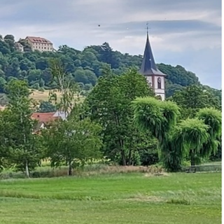 Blick zur Kirche