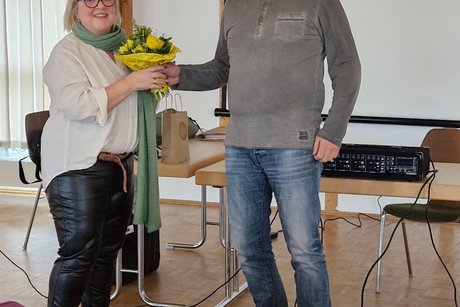 Dankesch&ouml;n an die Vortragende