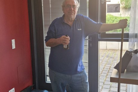 Nach Veranstaltungsende als alles wieder sauber und an seinem Platz war, ein "Feierabendbierchen".