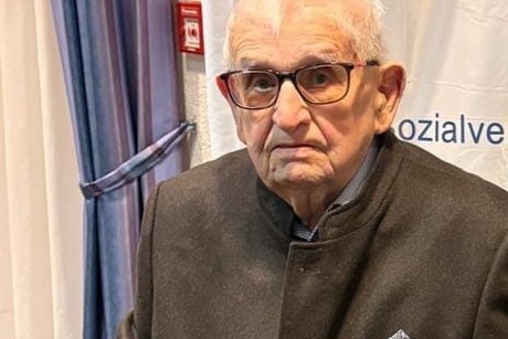 das &auml;lteste Mitglied mit 99 Jahren, Herr Heinrich L&auml;mmer,