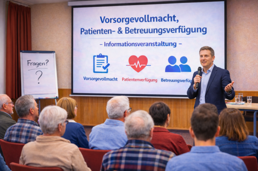 Vorsorgevollmacht, Patienten- & Betreuungsverf&uuml;gung - Informationsveranstaltung