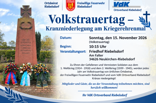 Das Bild zeigt den Zusatztext mit Hinweis auf die Veranstaltung!