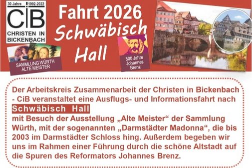 Fahrt nach Schw&auml;bisch-Hall