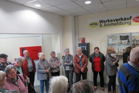 Während des Besuchs bei der Firma Wela in Ludwigstadt.