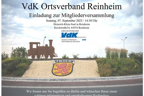 Flyer, Mitgliederversammlung 2025