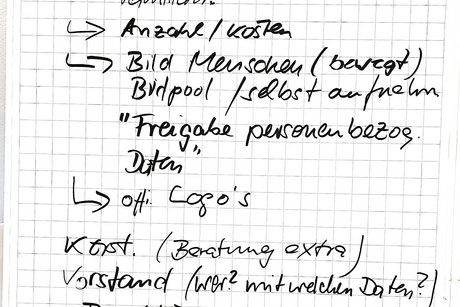 Ein Beispiel der Arbeitsweise, solche Flipchart Arbeiten haben wir insgesamt in diesem Seminar knapp 30 Stück erarbeitet