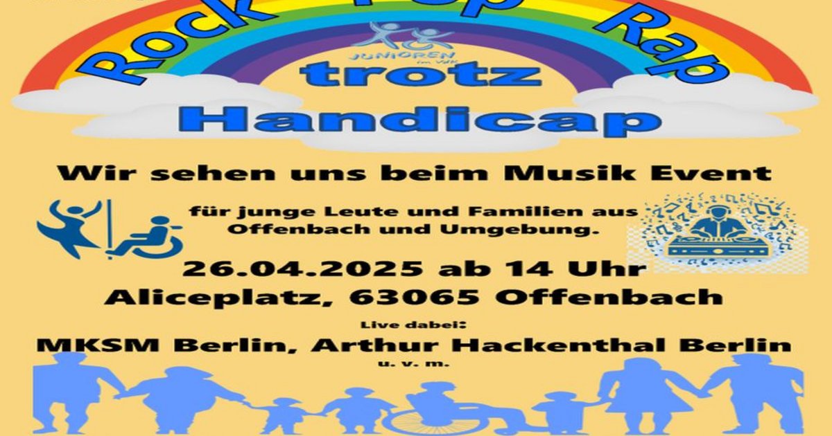 Handi Cap Rapper Rock Pop Rap trotz Handicap - Sozialverband VdK Hessen-Thüringen e.V.