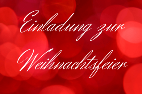 Einladung Weihnachtsfeier