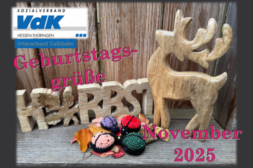 Geburtstagsgruß im November