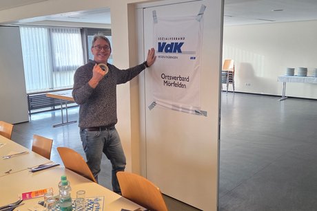 Frederick Krahn / Ortsvorsitzender bei der Gestaltung des Veranstaltungsraume