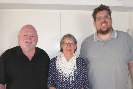 Der Teamvostand Helmut Müller, Mechthild Müller und Alexande Heger