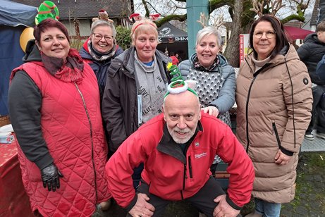 Weihnachtsstand Das Team