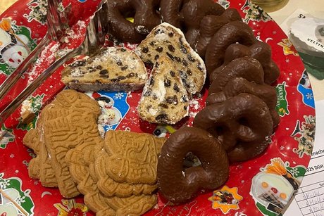 Weihnachtspl&auml;tzchen zum Kaffee