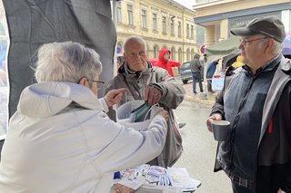 im Gespräch mit Herrn Eilenstein