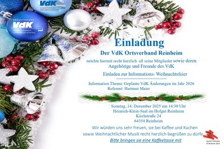 Flyer, Info-Weihnachtsfeier