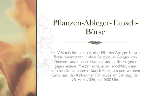 Veranstaltungshinweis