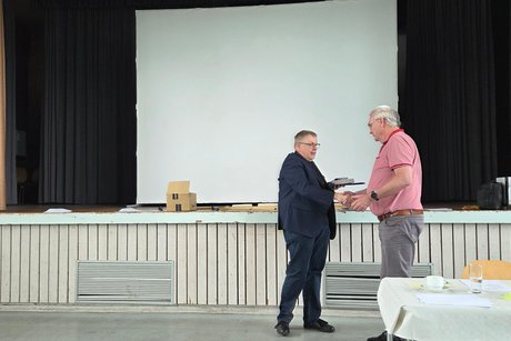Kreisvorstand Patrick Nau, Ortsverbandsvorsitzenden: Ehrenplakette Silber Ulrich Görzel