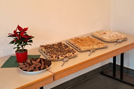 Der Kuchen wartet auf seine Abnehmer