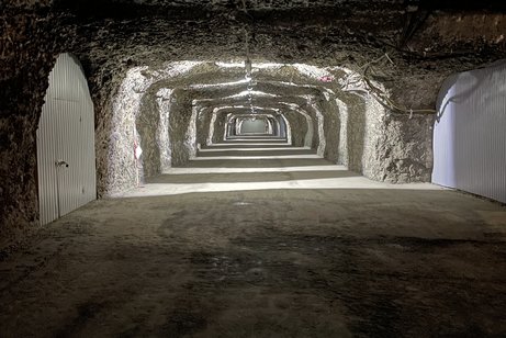 Stollen im Salzbergwerk Stollen im Salzbergwerk