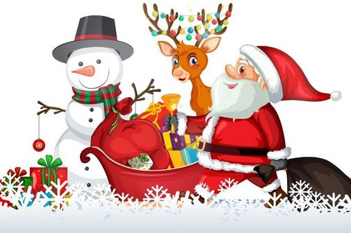 Adventsgrafik mit Weihnachtlichen Symbolen