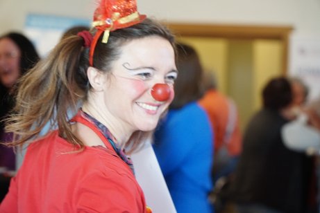 Sozialtag in der Haydau Unser Clown beim Sozialtag