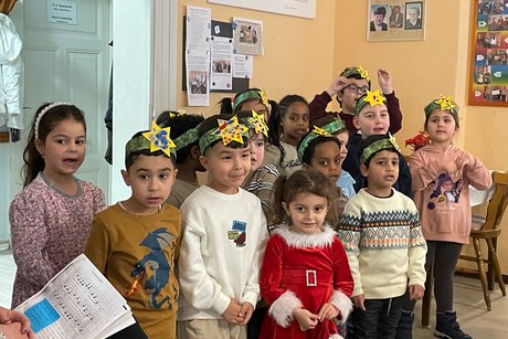 Vortrag der KiTa Hainstr.8 bei der Feier Vortrag der KiTa Hainstr.8 bei der Feier