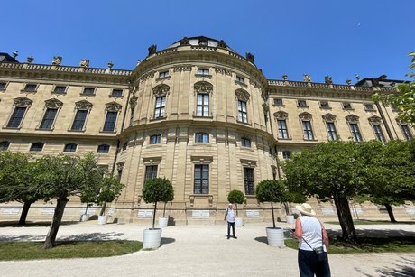 Würzburger Residenz vom Rosengarten