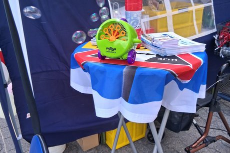 die Seifenblasen-Maschine war beinahe im Dauereinsatz