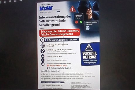 Hinweise zur Veranstaltung Vorsicht Betrug