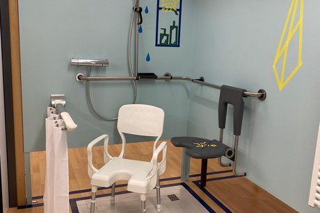 Ausstellungsraum Badezimmer Dusche