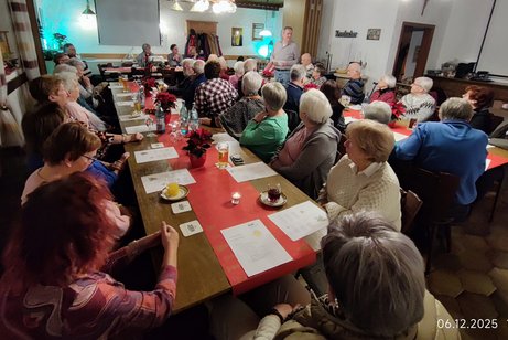 Weihnachtsfeier mit allen G&auml;sten