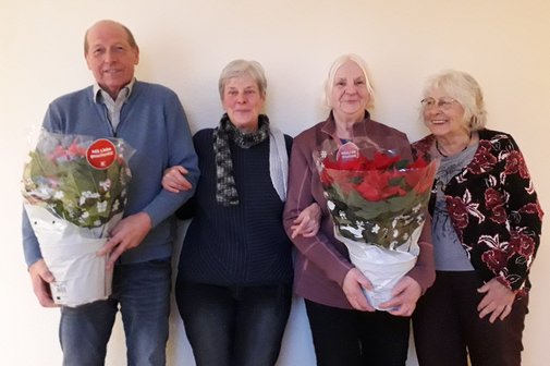 Der Kreisgesch&auml;ftsf&uuml;hrer und die drei Revisoren im Grppenbild.