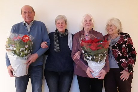 Der Kreisgesch&auml;ftsf&uuml;hrer und die drei Revisoren im Grppenbild.