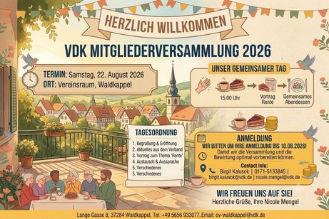 Einladung Mitgliederversammlung 2026