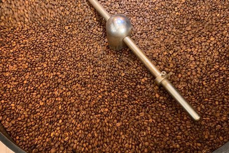Bei der Vorf&uuml;hrung in der Kaffeer&ouml;sterei Bogatz.