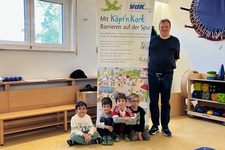 K&auml;pt&rsquo;n Kork zu Gast in der Kita Windrad