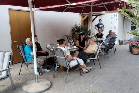 Die Gäste im Gespräch.