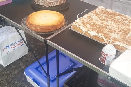 alle Kuchen passten nicht auf einen Tisch