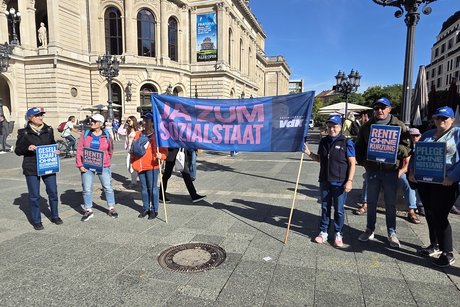 Vor der Kundgebung auf dem Kundgebungsplatz
