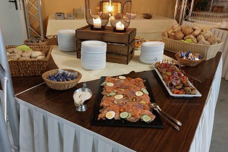 Das reichhaltige Fr&uuml;hst&uuml;cksbuffet