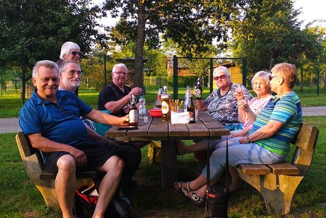 Bild von der Feierabendrunde im Sommer 2024
