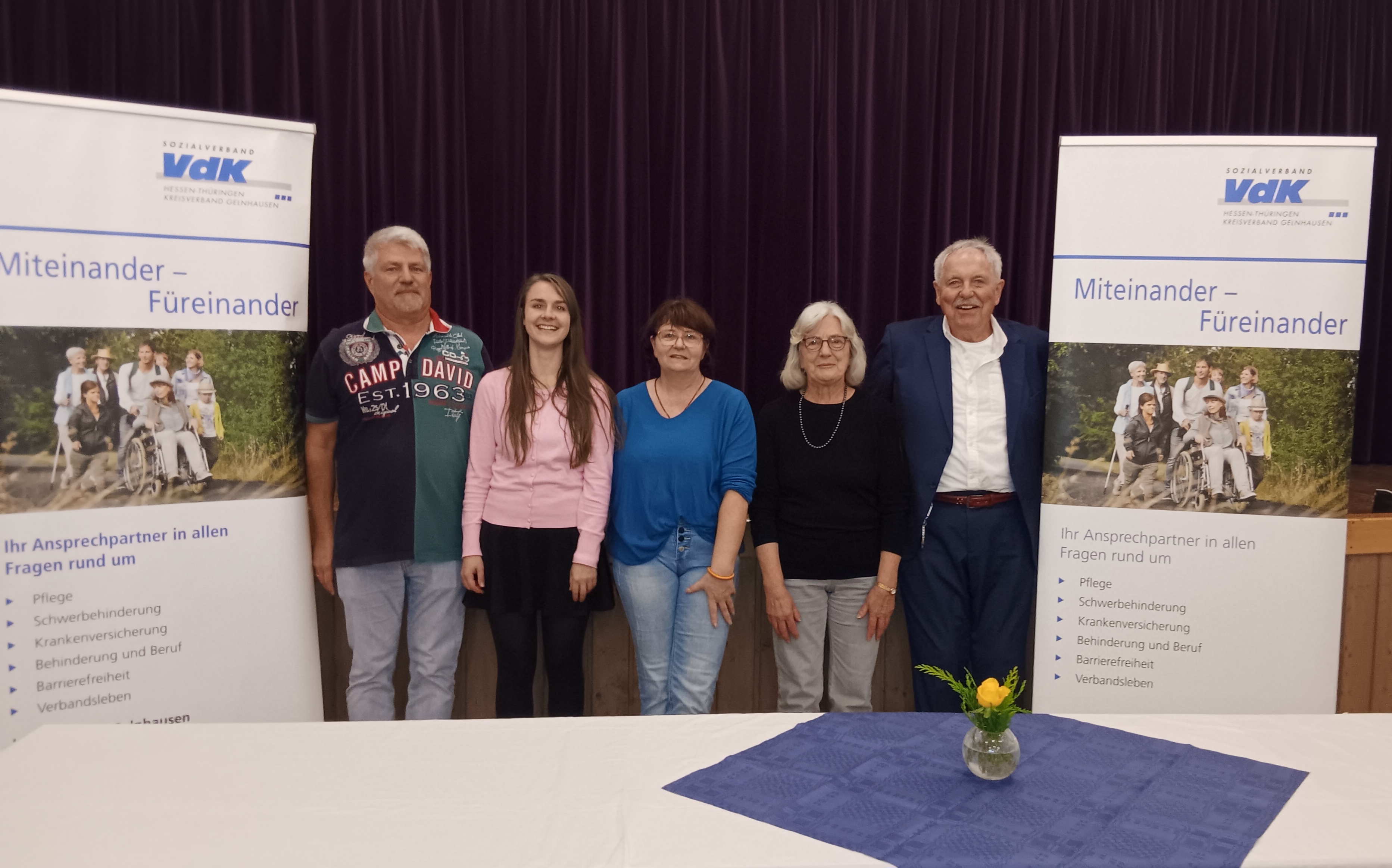 von links: Guido Hattendorf, Silvia Rosa Krämer, Christine Weisbecker, Ingeborg Bach, Heinz Jockel