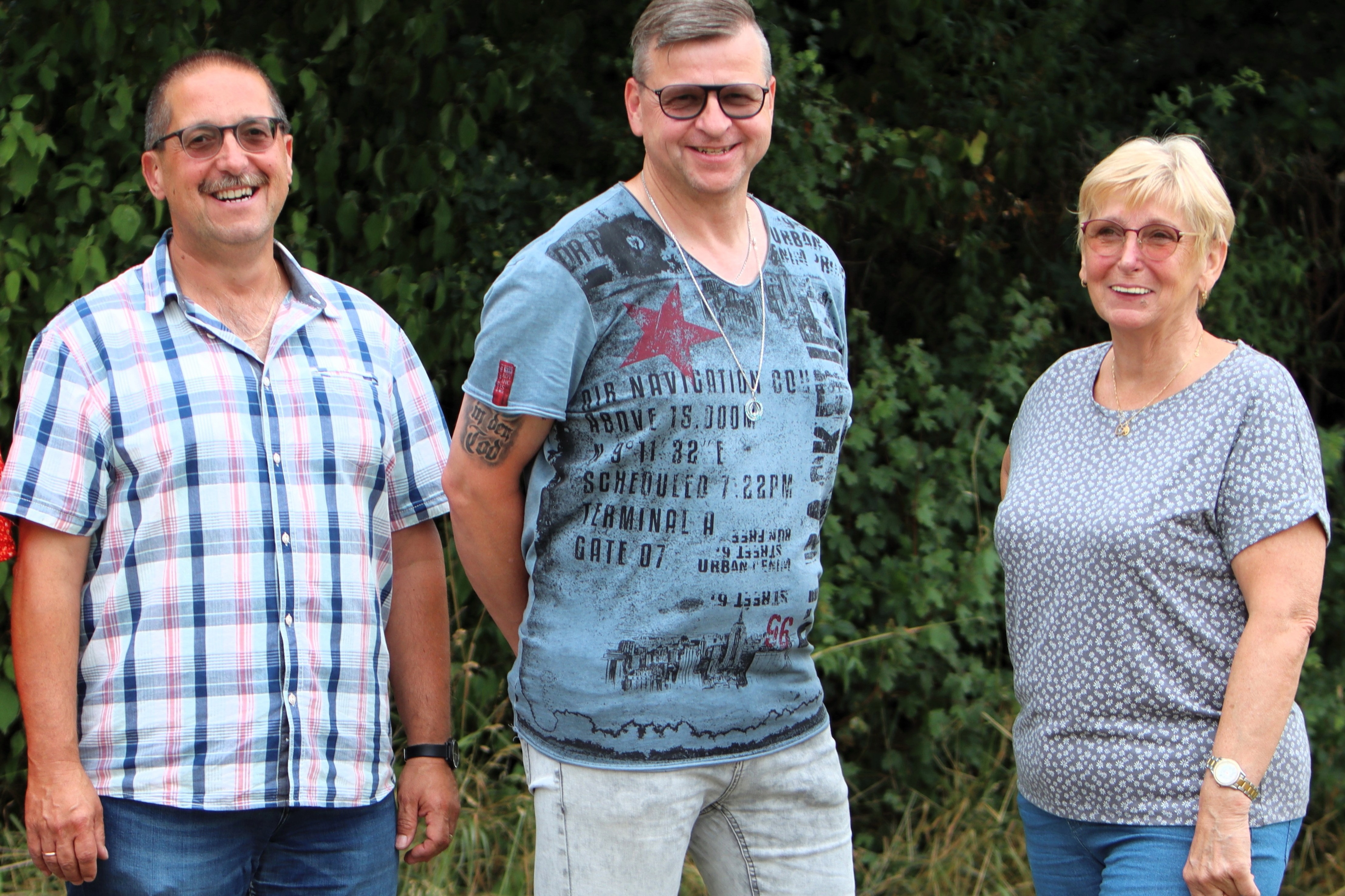 Der Vorstand von links: Uwe Manitta, Frank Terhart, Karin J&uuml;tz