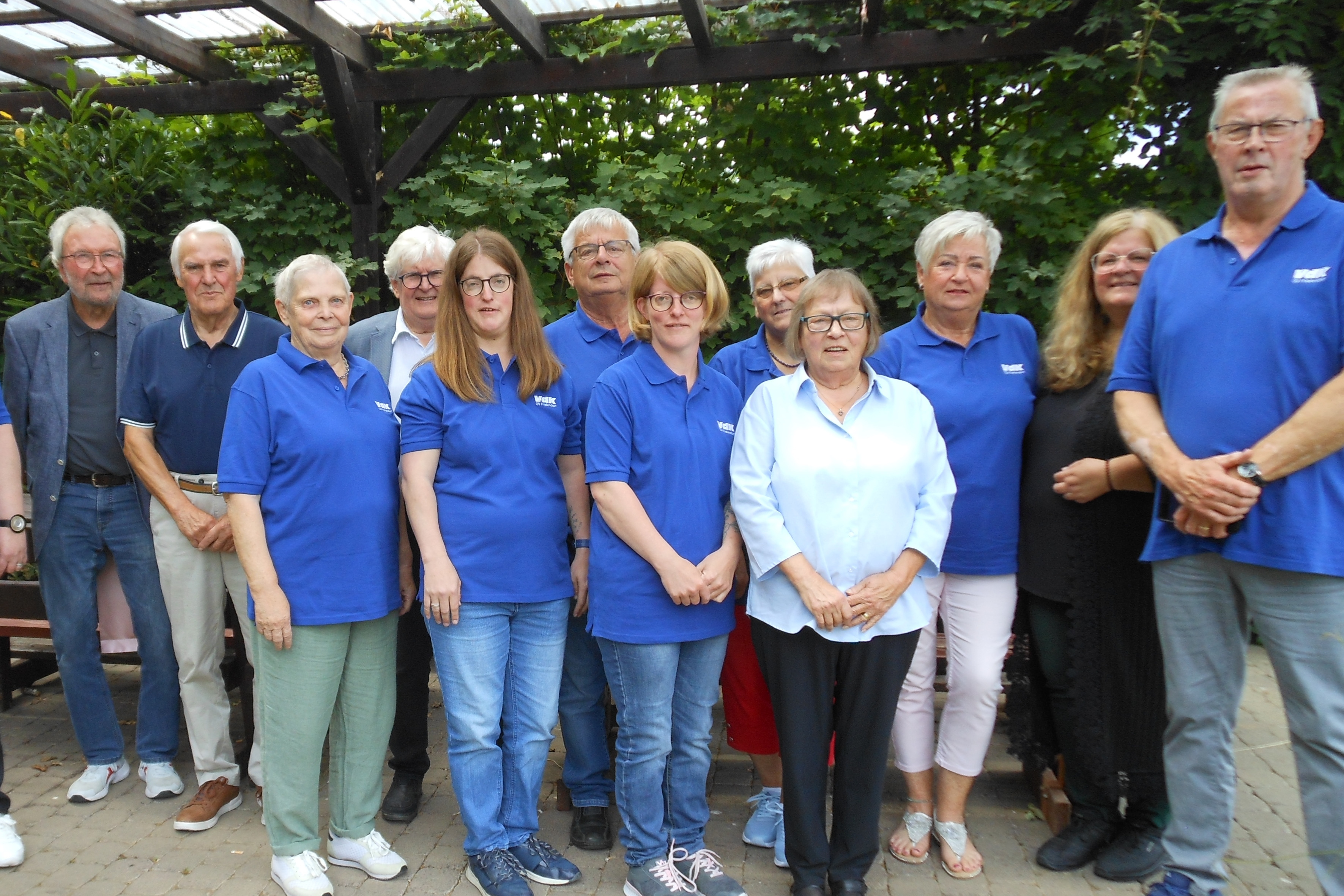 Vorstand des VdK-Ortsverbands Frielendorf mit ausgeschiedenen Mitgliedern