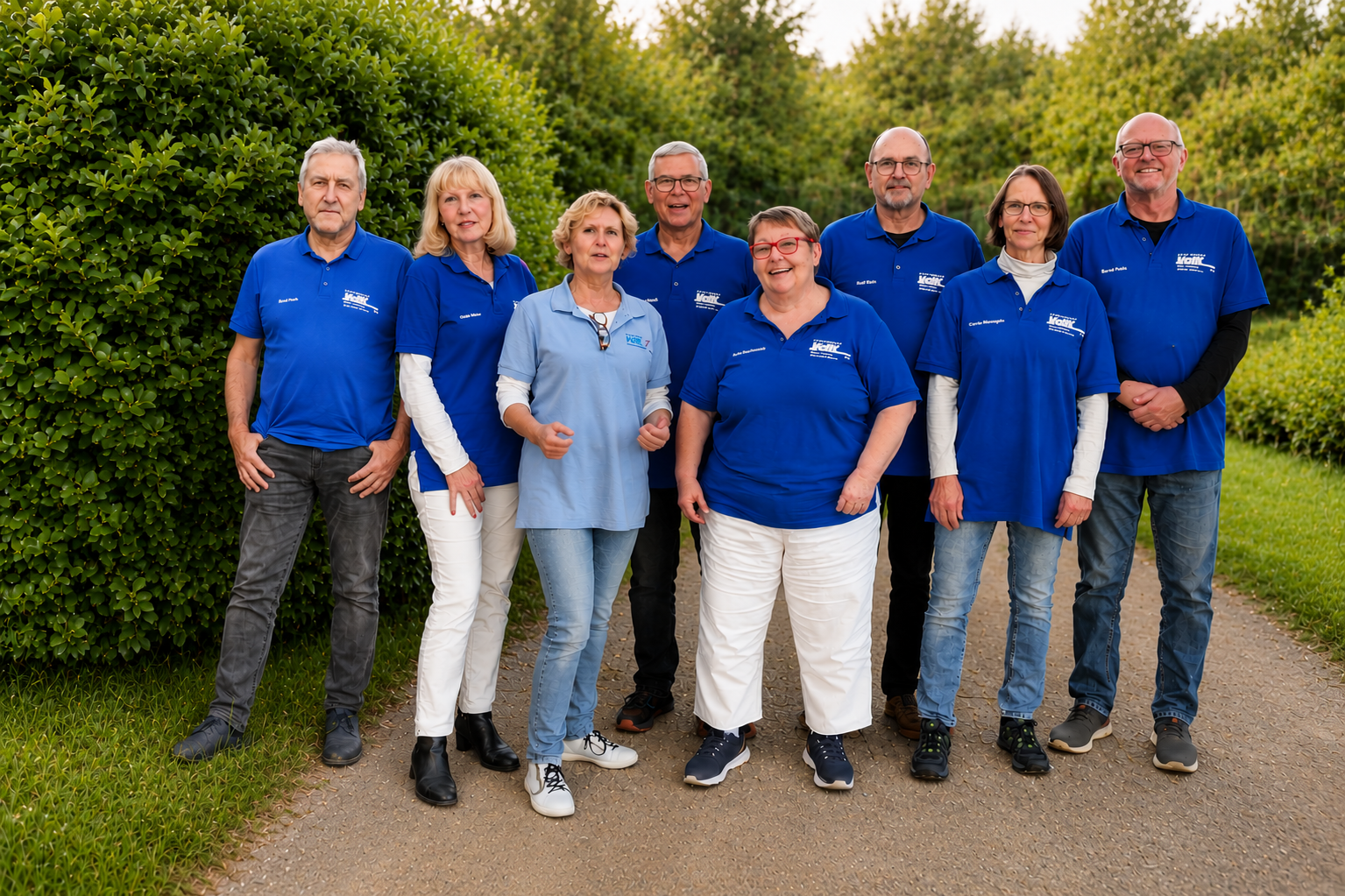 Der aktuelle Vorstand von links nach rechts: Horst G&ouml;rtz, Edith M&uuml;ller,Ulrike Hartmann,Werner Breitenbach,Heidi Breitenbach,Ralf Keim,Carola Meininger, Harald Dorn