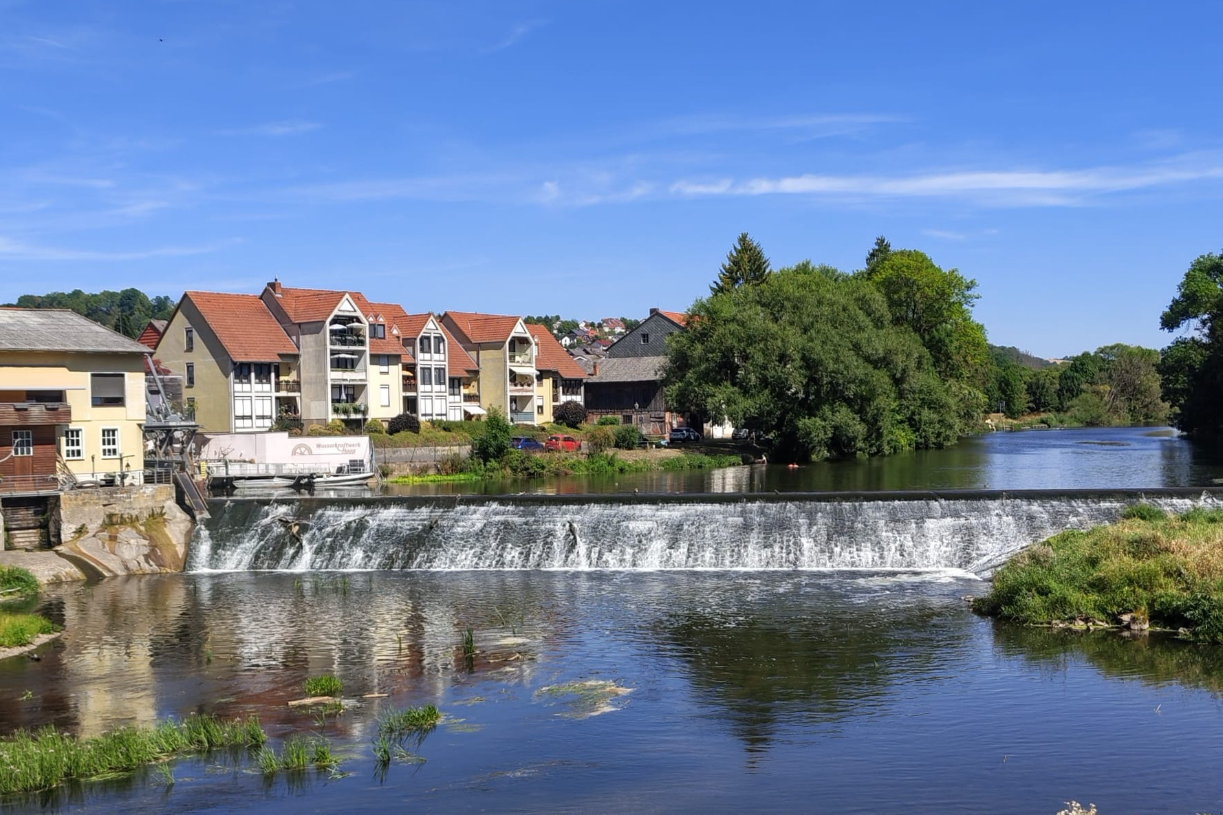 Rotenburg an der Fulda vom S&uuml;dufer aus gesehen.