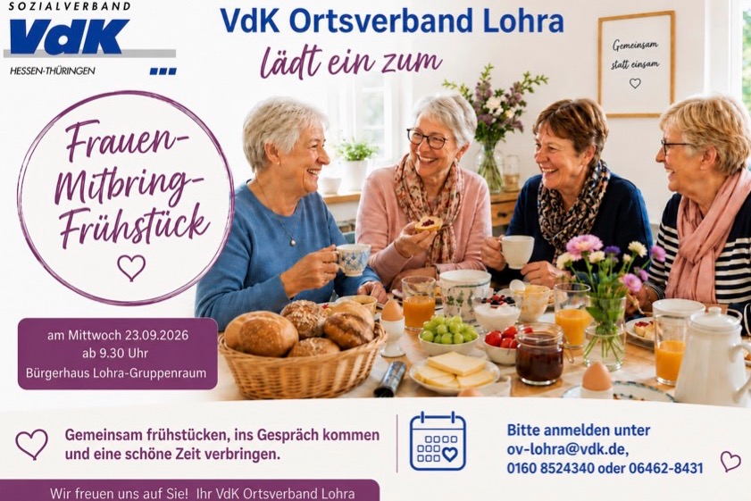 KI generiertes Bild - VdK- Frauen-Mitbring-Fr&uuml;hst&uuml;ck