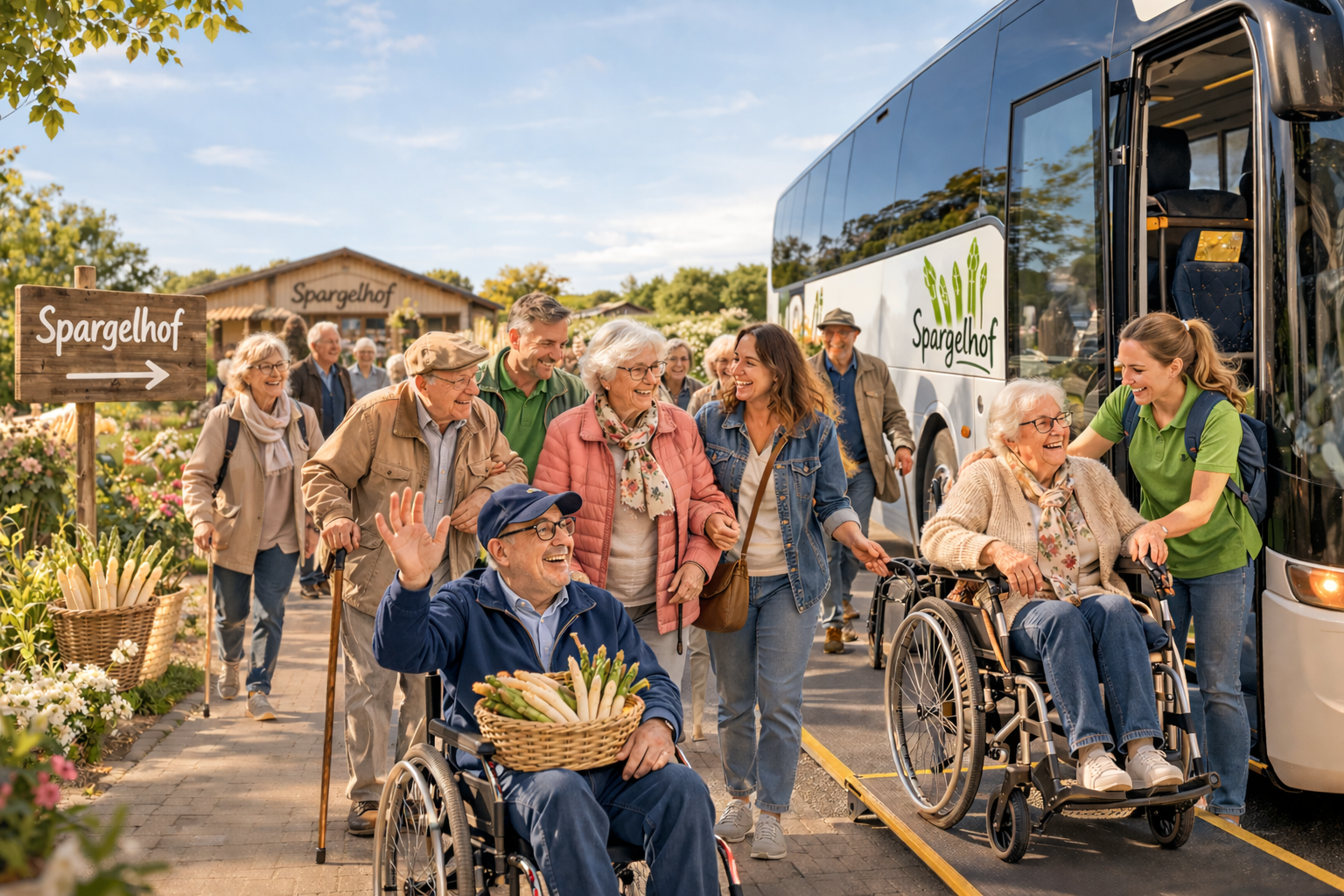 Fahrt zum zum Spargelhof